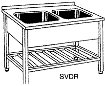 Mycí stůl - typ SVDR